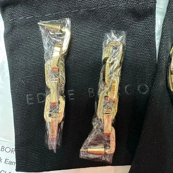 NWT Eddie Borgo Supra Link Drop Earrings - Picture 2 of 2